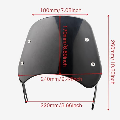 Universal Motorcycle Headlight Windshield for Harley Suzuki Honda