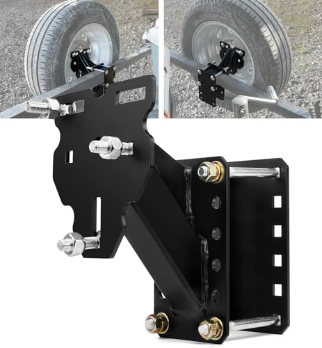 Aupar Heavy-Duty Spare Tire Mount Bracket for Trailer