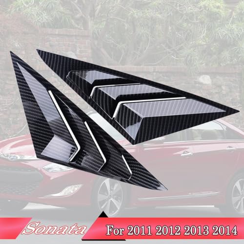 Hyundai Sonata Rear Side Window Louvers - Carbon Fiber
