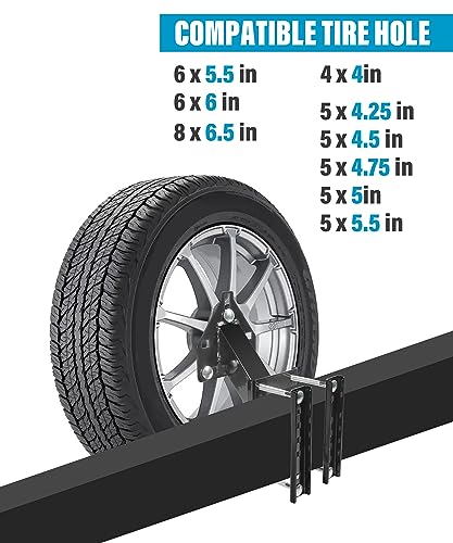 Universal Spare Tire Carrier for Various Wheel Sizes