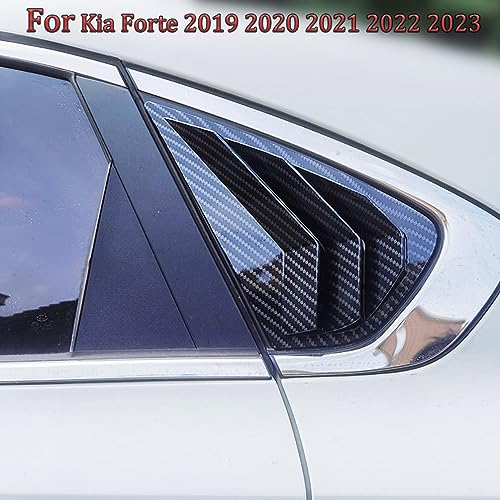Carbon Fiber Rear Window Louvers for Kia Forte