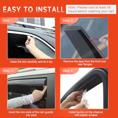 Dodge RAM Crew Cab Rain Guards - 4PCS