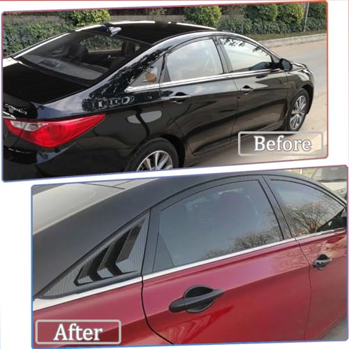 Hyundai Sonata Rear Side Window Louvers - Carbon Fiber