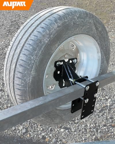 Aupar Heavy-Duty Spare Tire Mount Bracket for Trailer