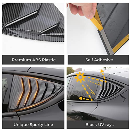 Tesla Model Y 2021-2023 Rear Window Louvers