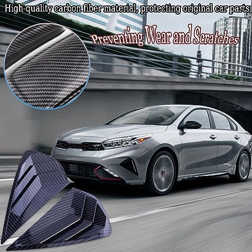 Carbon Fiber Rear Window Louvers for Kia Forte