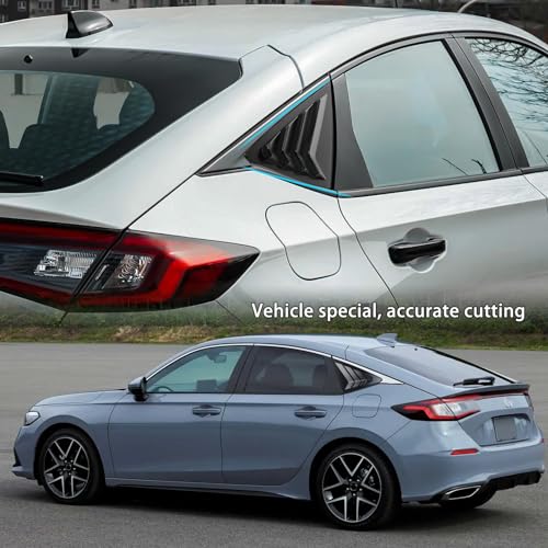 Racing Style Rear Side Window Louvers for Honda Civic
