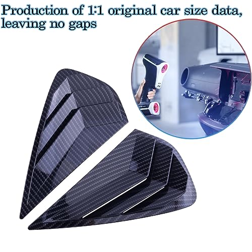 Carbon Fiber Rear Window Louvers for Kia Forte