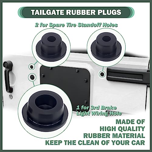 Aluminum Spare Tire Carrier Delete Filler Plate Set