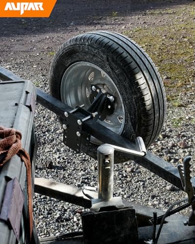 Aupar Heavy-Duty Spare Tire Mount Bracket for Trailer
