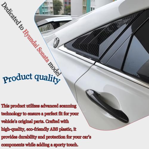 Hyundai Sonata Rear Side Window Louvers - Carbon Fiber