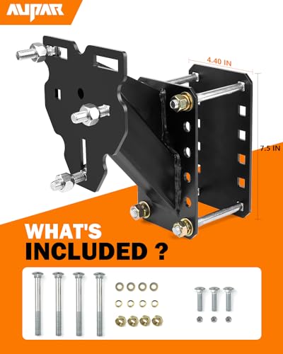 Aupar Heavy-Duty Spare Tire Mount Bracket for Trailer