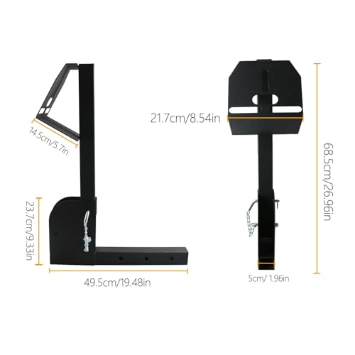 Trailer Hitch Spare Tire Carrier for SUV, 2-inch