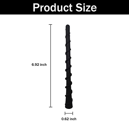 Patonu Universal Waterproof Spiral Antenna Toppers - Black