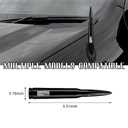 Ziciner Car Bullet Antenna: Universal Exterior Decor Accessory