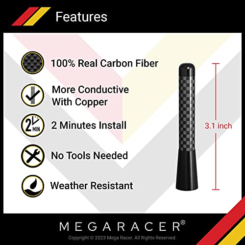 Universal Carbon Fiber Car Antenna Upgrade