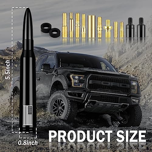 Bullet Car Antenna - Flag Design