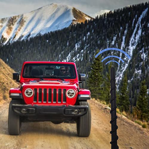 Patonu Universal Waterproof Spiral Antenna Toppers - Black