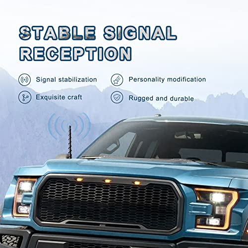 Miytsya 7" Spiral Antenna Topper for Trucks, Cars, SUVs