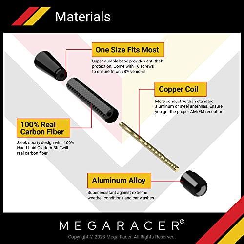 Universal Carbon Fiber Car Antenna Upgrade
