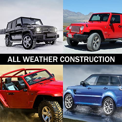 Patonu Universal Waterproof Spiral Antenna Toppers - Black