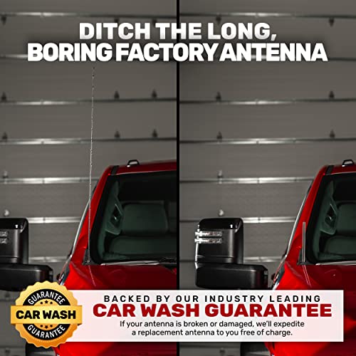 Votex 6 3/4 Inch Car Antenna - Stainless Steel