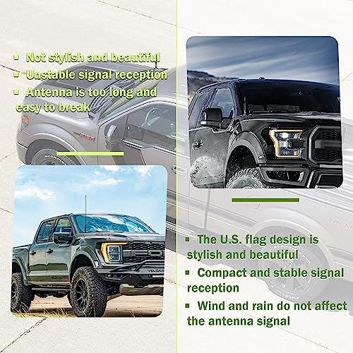 Bullet Car Antenna - Flag Design