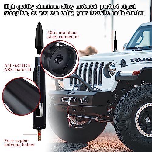 Ziciner Car Bullet Antenna: Universal Exterior Decor Accessory