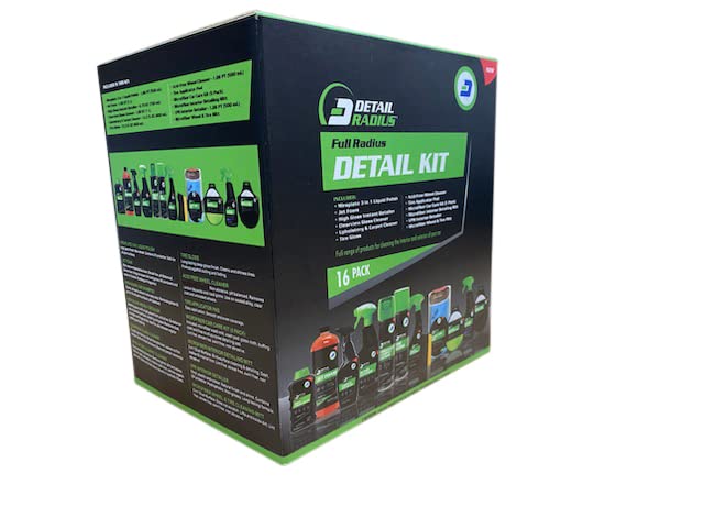 16 Piece Full Car Detail Kit, Interior & Exterior