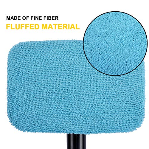 eFuncar Microfiber Windshield Cleaning Cloths, Blue, 5 Pack