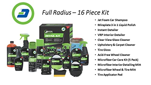 16 Piece Full Car Detail Kit, Interior & Exterior