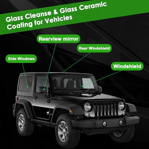 Glass Care Kit: Ceramic Coating for Rain Repellent