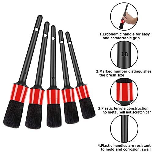 10pcs Car Detailing Brush Set Interior Cleaning Kit