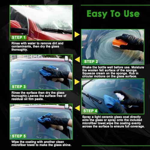 Glass Care Kit: Ceramic Coating for Rain Repellent