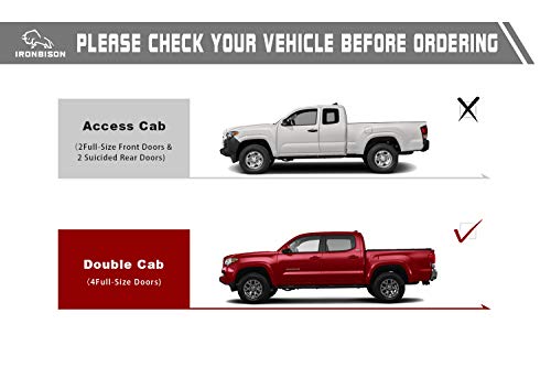 IRONBISON Running Boards for 2005-2023 Toyota Tacoma