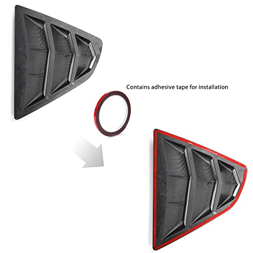 Toyota Camry Sporty Car Rear Side Window Louvers