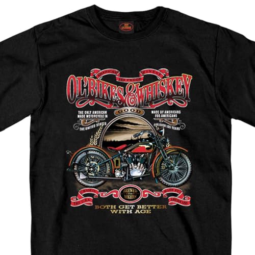 Men's Hot Leathers Motorcycle Racing Black Apparel, Medium