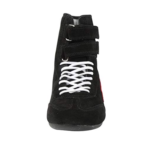 Simpson High-Top Racing Shoes for Men, Black, Size 10