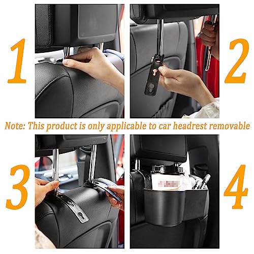 Car Seat Back Organizer with Cup Holder Tray