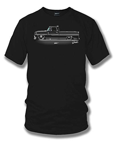1966 Chevy C-10 Muscle Car T-Shirt - Black