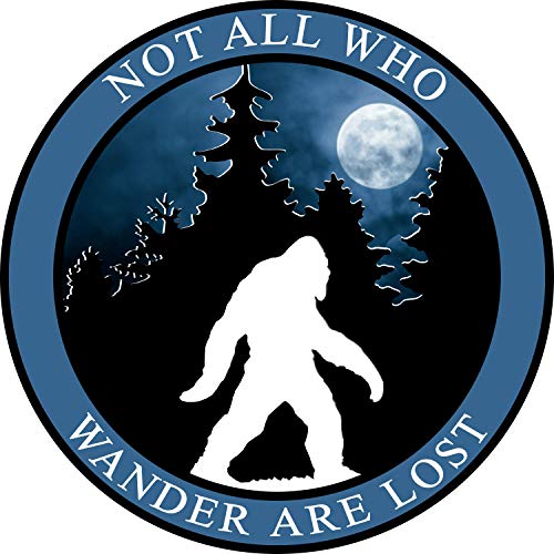 Bigfoot Bumper Sticker: Wanderer Vinyl Decal