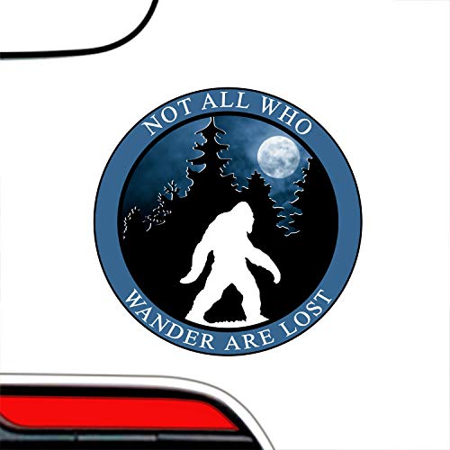 Bigfoot Bumper Sticker: Wanderer Vinyl Decal