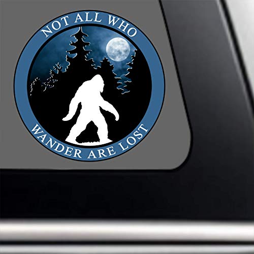 Bigfoot Bumper Sticker: Wanderer Vinyl Decal