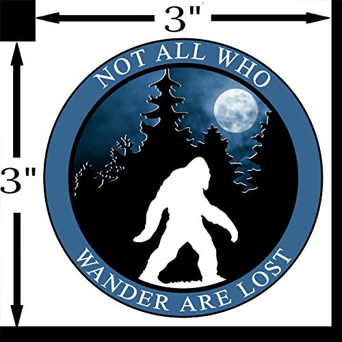 Bigfoot Bumper Sticker: Wanderer Vinyl Decal