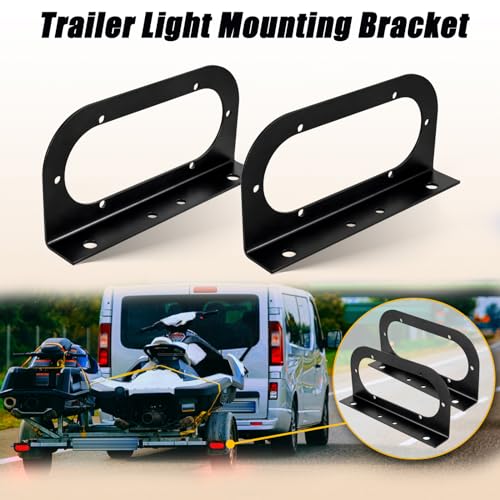 6" Oval Trailer Light Mounting Bracket for LED Lights
