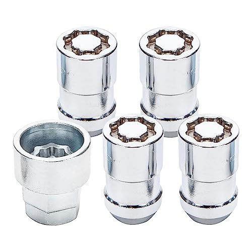 Cartman Universal Wheel Lock Set - Chrome, Antitheft