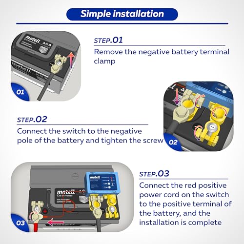 Matell DC 12V 500A Remote Battery Disconnect Switch