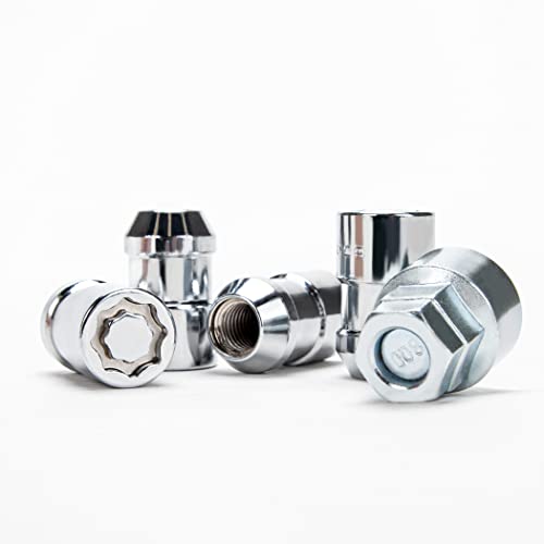 Cartman Universal Wheel Lock Set - Chrome, Antitheft