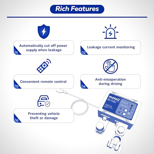 Matell DC 12V 500A Remote Battery Disconnect Switch