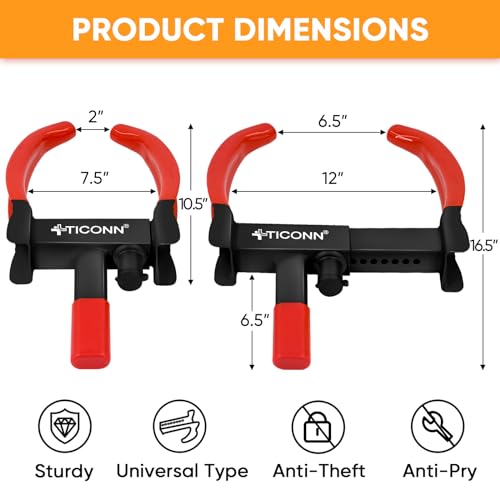Universal Heavy Duty Wheel Clamp Lock for Car Motorcycle